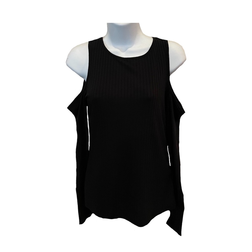 H&M Black cold shoulder top